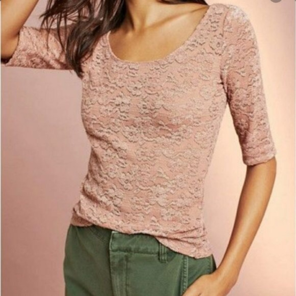 Anthropology pure good lace top size medium